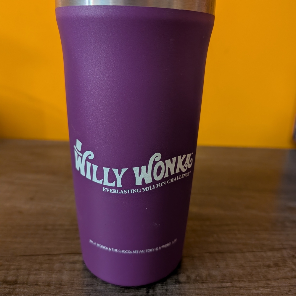 Willy Wonka Purple Tumbler 18oz Stainless Steel